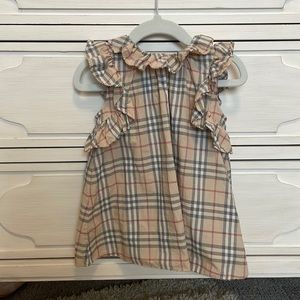 Burberry baby girl dress with bloomer size 12mo